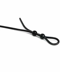 Lynk Pleasure Products Adjustable Silicone Cock Ring Rope Style Penis Enhancing Lasso Black