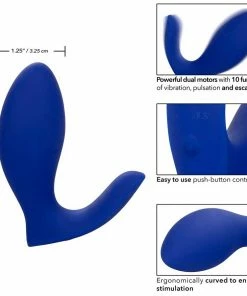 Cal Exotics Admiral Blue Prostate Rimming Probe & Prostate Massager
