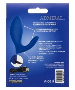 Cal Exotics Admiral Blue Prostate Rimming Probe & Prostate Massager