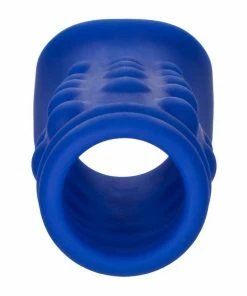 Cal Exotics Admiral Liquid Silicone Blue Beaded Cock Sheath Girth Enhancer Sheaths & Sleeves