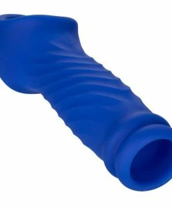 Cal Exotics Sheaths & Sleeves Admiral Liquid Silicone Blue Wave Cock Sheath Girth Enhancer