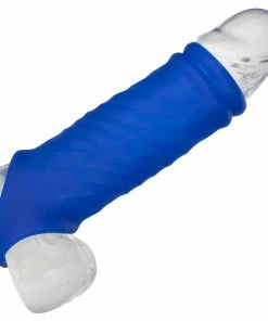 Cal Exotics Sheaths & Sleeves Admiral Liquid Silicone Blue Wave Cock Sheath Girth Enhancer