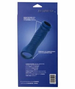 Cal Exotics Sheaths & Sleeves Admiral Liquid Silicone Blue Wave Cock Sheath Girth Enhancer