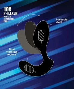 Alpha-Pro Prostate Massagers Alpha Pro 10X P-Flexer Silicone Prostate Stimulating Plug