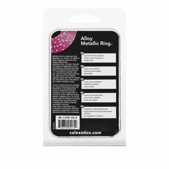 Aluminum Alloy Metallic Wide Cock Ring By Cal Exotics | Medium, Large, & XL 7 Aluminum Alloy Metallic Wide Cock Ring By Cal Exotics | Medium, Large, & XL