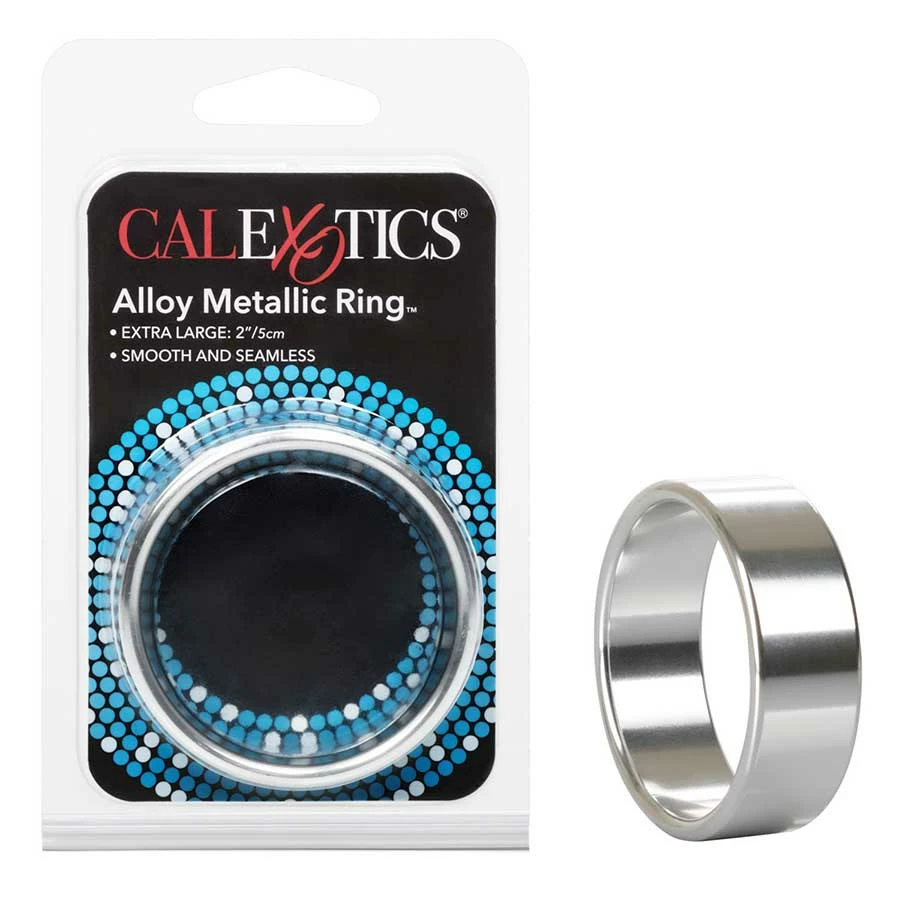 Aluminum Alloy Metallic Wide Cock Ring By Cal Exotics | Medium, Large, & XL 9 Aluminum Alloy Metallic Wide Cock Ring By Cal Exotics | Medium, Large, & XL