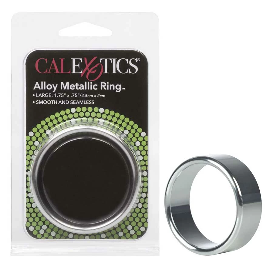 Aluminum Alloy Metallic Wide Cock Ring By Cal Exotics | Medium, Large, & XL 8 Aluminum Alloy Metallic Wide Cock Ring By Cal Exotics | Medium, Large, & XL