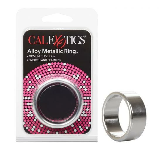 Aluminum Alloy Metallic Wide Cock Ring By Cal Exotics | Medium, Large, & XL 3 Aluminum Alloy Metallic Wide Cock Ring By Cal Exotics | Medium, Large, & XL