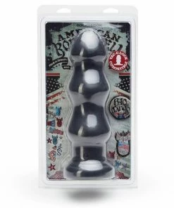 Doc Johnson Anal Sex Toys American Bombshell B-10 Tango Huge 10 Inch Butt Plug Gun Metal Grey
