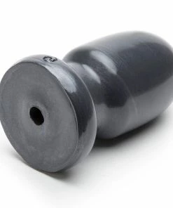 Doc Johnson American Bombshell Shell Shocked Huge Round Butt Plug Gun Metal Grey