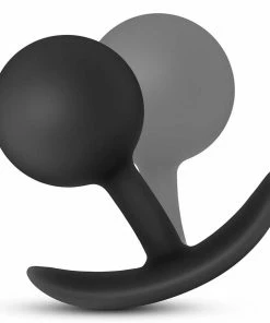 Anal Adventures Platinum Silicone Vibra Plug Black By Blush Novelties