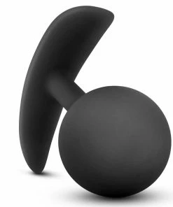 Anal Adventures Platinum Silicone Vibra Plug Black By Blush Novelties
