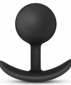 Anal Adventures Platinum Silicone Vibra Plug Black By Blush Novelties
