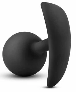 Anal Adventures Platinum Silicone Vibra Plug Black By Blush Novelties