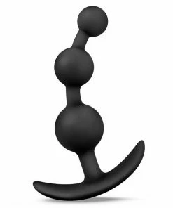 Anal Adventures Platinum Small Anal Beads Black By Blush Novelties