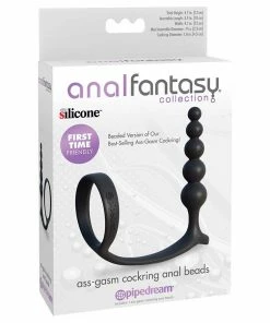 Cock Rings Anal Fantasy Collection Ass-gasm Cockring Anal Beads By Pipedream Products