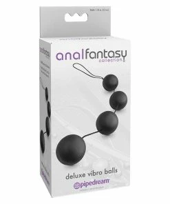 Pipedream Products Anal Fantasy Collection Deluxe Vibro Black Anal Balls By Pipedream Anal Sex Toys