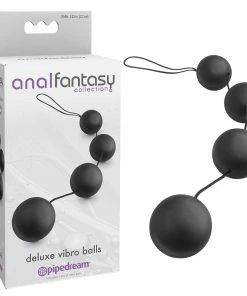 Pipedream Products Anal Fantasy Collection Deluxe Vibro Black Anal Balls By Pipedream Anal Sex Toys