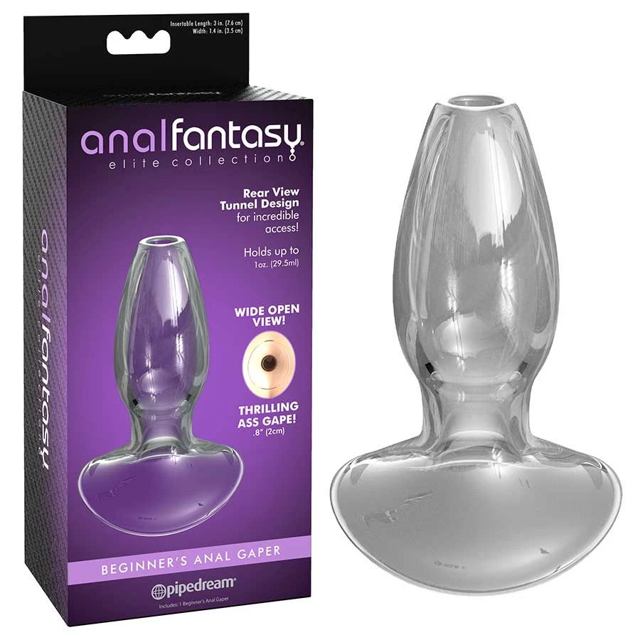 Anal Fantasy Elite Small Anal Gaper Clear Glass Open Tunnel Butt Plug By Pipedream Products 3 Anal Fantasy Elite Small Anal Gaper Clear Glass Open Tunnel Butt Plug By Pipedream Products