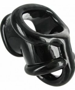 Master Series Annex Cock Ring Erection Enhancer & Ball Splitter Black Cock Rings