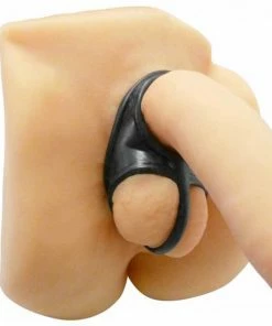 Master Series Annex Cock Ring Erection Enhancer & Ball Splitter Black Cock Rings