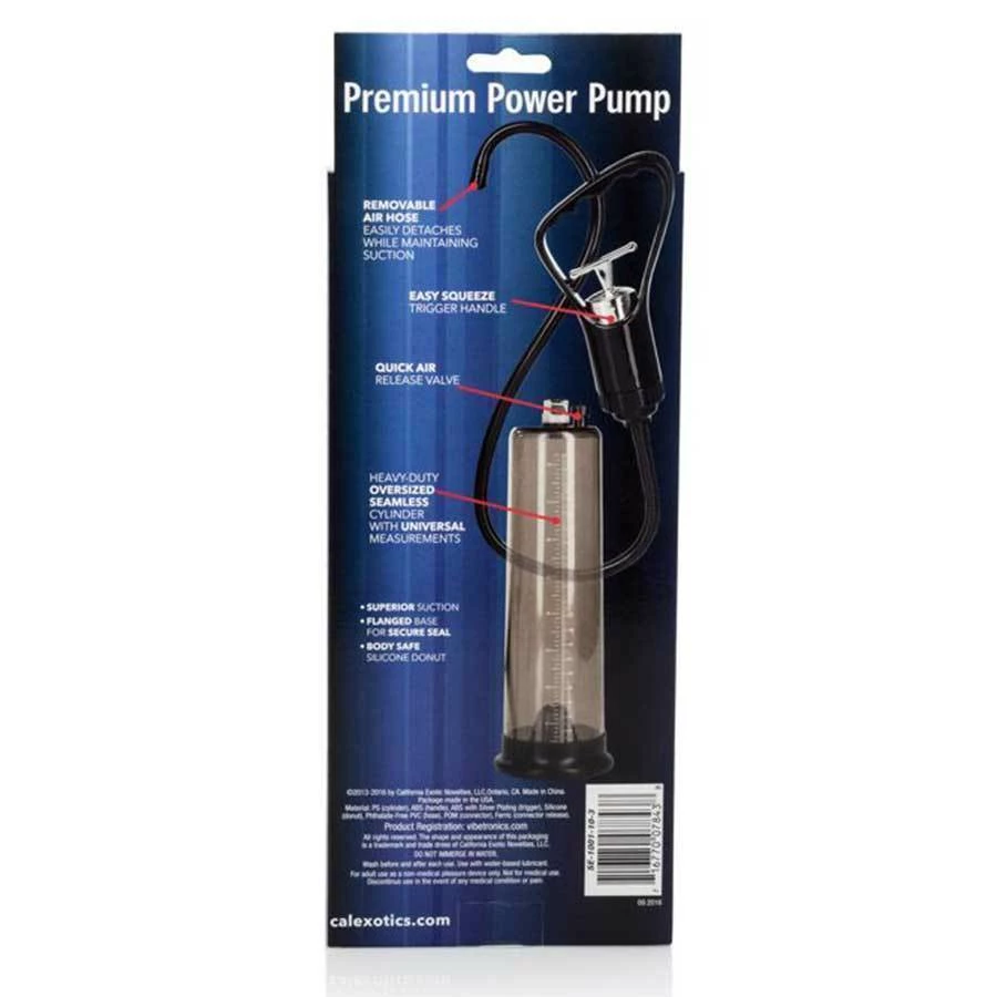Cal Exotics Penis Pumps Apollo Men's Premium Power Penis Pump Smoke Cylinder 9 Cal Exotics Penis Pumps Apollo Men's Premium Power Penis Pump Smoke Cylinder