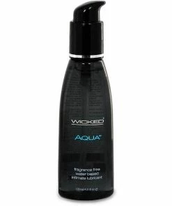 Water Based Lube Aqua Water Based Sex Lubricant By Wicked Sensual Care 4 Oz