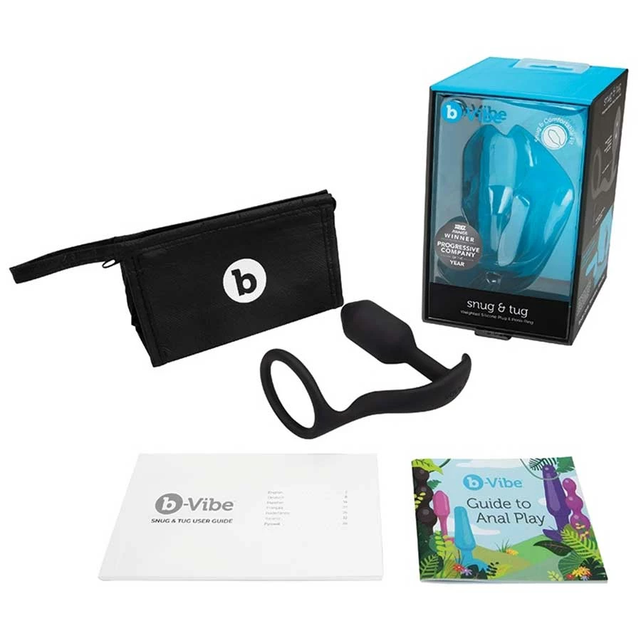 Cock Rings B-Vibe Snug & Tug 128 Gram Weighted Butt Plug Cock Ring 8 Cock Rings B-Vibe Snug & Tug 128 Gram Weighted Butt Plug Cock Ring