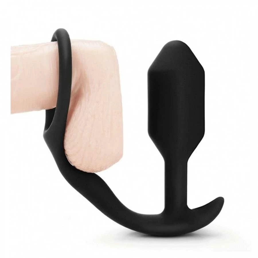 Cock Rings B-Vibe Snug & Tug 128 Gram Weighted Butt Plug Cock Ring 3 Cock Rings B-Vibe Snug & Tug 128 Gram Weighted Butt Plug Cock Ring