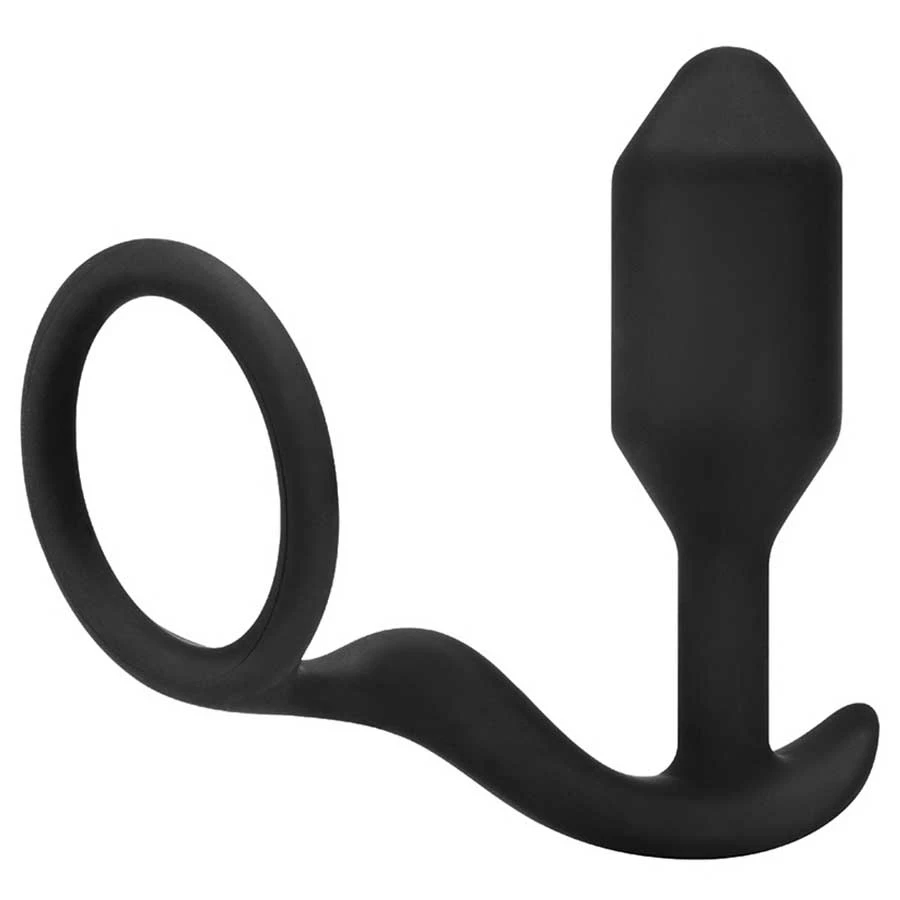 Cock Rings B-Vibe Snug & Tug 128 Gram Weighted Butt Plug Cock Ring 4 Cock Rings B-Vibe Snug & Tug 128 Gram Weighted Butt Plug Cock Ring