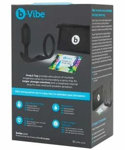 Cock Rings B-Vibe Snug & Tug 128 Gram Weighted Butt Plug Cock Ring 17 Cock Rings B-Vibe Snug & Tug 128 Gram Weighted Butt Plug Cock Ring