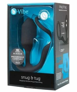 Cock Rings B-Vibe Snug & Tug 128 Gram Weighted Butt Plug Cock Ring 16 Cock Rings B-Vibe Snug & Tug 128 Gram Weighted Butt Plug Cock Ring