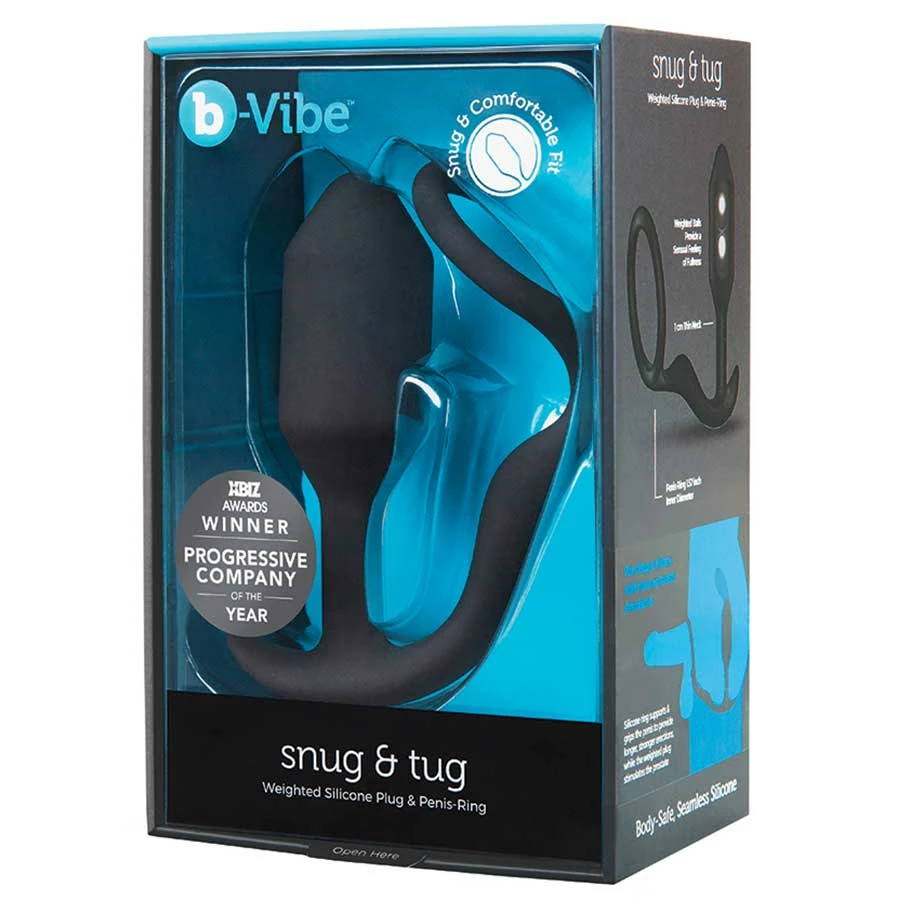 Cock Rings B-Vibe Snug & Tug 128 Gram Weighted Butt Plug Cock Ring 9 Cock Rings B-Vibe Snug & Tug 128 Gram Weighted Butt Plug Cock Ring