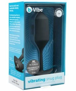 B-Vibe Vibrating & Weighted Snug Plug Black XL 14 B-Vibe Vibrating & Weighted Snug Plug Black XL