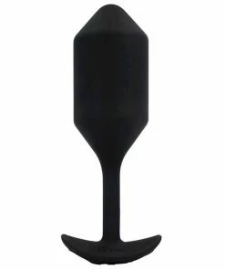 B-Vibe Vibrating & Weighted Snug Plug Black XL