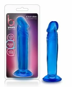 B Yours Small 6 Inch Anal Dildo With Suction Cup By Blush Novelties | Blue