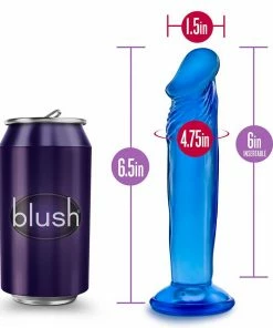 B Yours Small 6 Inch Anal Dildo With Suction Cup By Blush Novelties | Blue 17 B Yours Small 6 Inch Anal Dildo With Suction Cup By Blush Novelties | Blue