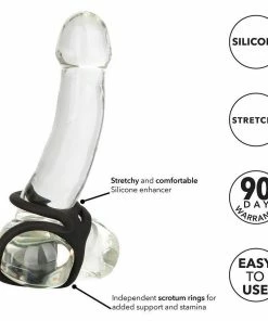 Cock Rings Ball Spreader | Silicone Cock And Ball Spreading Ring By Cal Exotics
