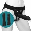 Doc Johnson Sheaths & Sleeves Be Ready Hollow Silicone Strap On Penis Extension Set Black