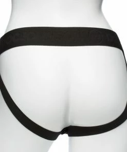 Doc Johnson Sheaths & Sleeves Be Ready Hollow Silicone Strap On Penis Extension Set Black