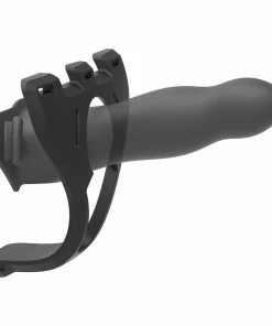 Doc Johnson Sheaths & Sleeves Be Ready Hollow Silicone Strap On Penis Extension Set Black