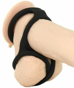 Cal Exotics Big Man's Spreader Silicone Erection And Scrotum Enhancing Cock Ring