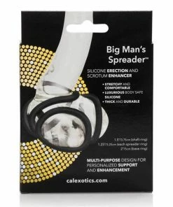 Cal Exotics Big Man's Spreader Silicone Erection And Scrotum Enhancing Cock Ring