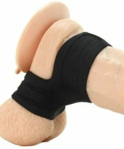 Pipedream Products Black Silicone Mr. Big Cock Ring And Ball Stretcher By Fantasy C-Ringz