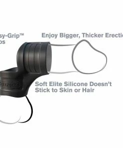 Pipedream Products Black Silicone Mr. Big Cock Ring And Ball Stretcher By Fantasy C-Ringz
