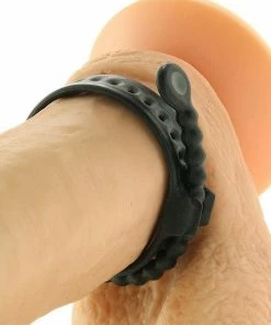 Black Speed Shift Fully Adjustable Silicone Cock Ring By Perfect Fit Cock Rings