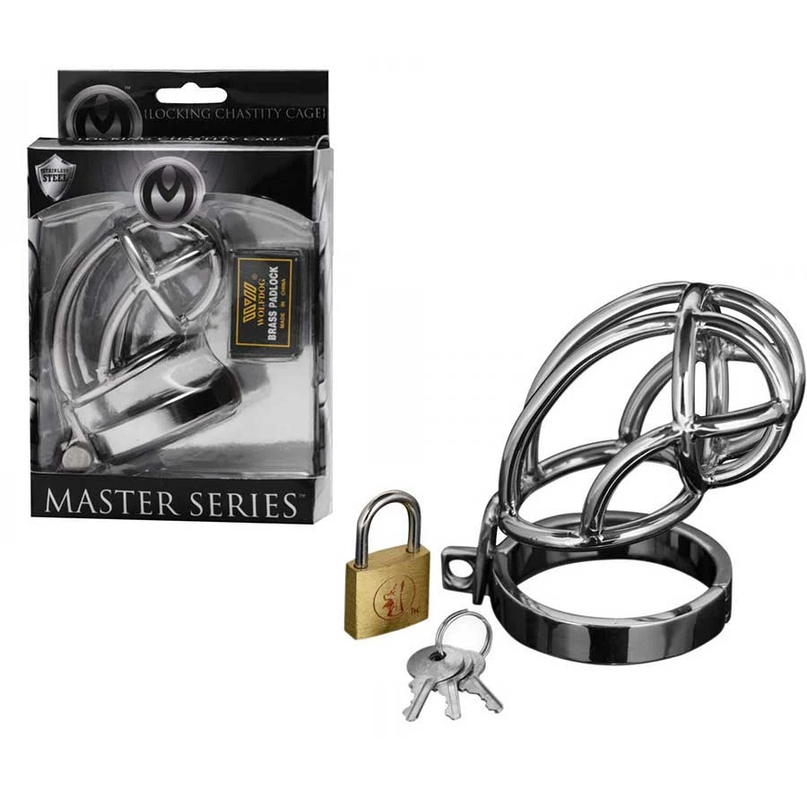 Captus 4 Inch Stainless Steel Locking Chastity Cage By Master Series Male Chastity And Cock Cages 3 Captus 4 Inch Stainless Steel Locking Chastity Cage By Master Series Male Chastity And Cock Cages