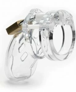 Male Chastity And Cock Cages CB-6000S 2.5 Inch Clear Chastity Cock Cage Kit By CB-X