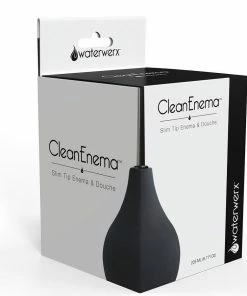Healthy Vibes Anal Sex Toys Clean Enema By Waterwerx Thin Tip Silicone Anal Douche 7.6 Fl Oz