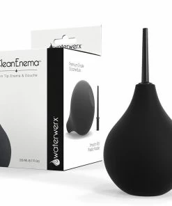 Healthy Vibes Anal Sex Toys Clean Enema By Waterwerx Thin Tip Silicone Anal Douche 7.6 Fl Oz